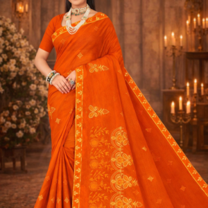 Chandrayan Embroidery Saree