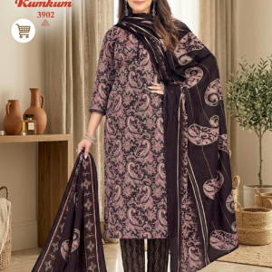 Balaji Cotton Kumkum three piece kurti