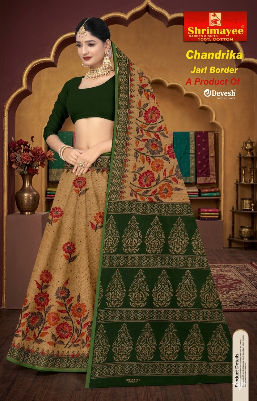 shrimayee chandrika cotton saree - Image 2