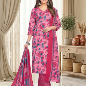 Balaji Cotton three piece kurti